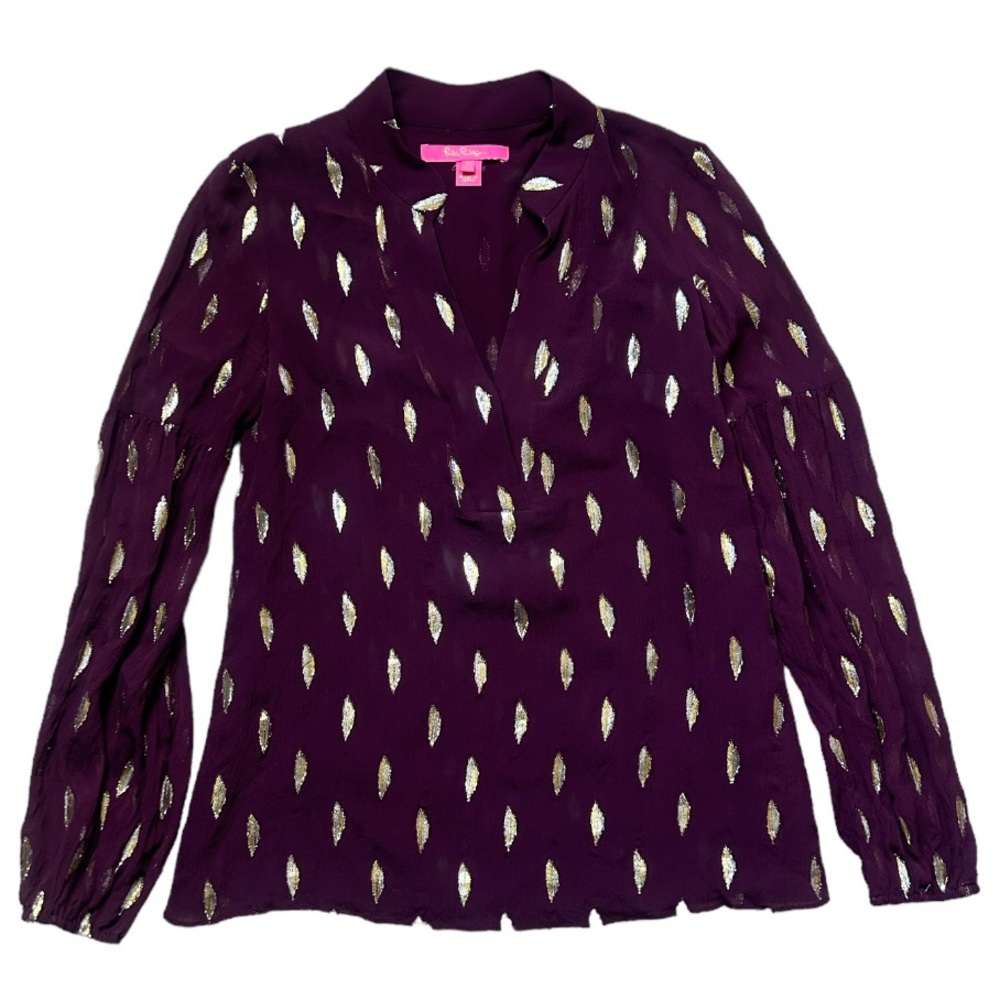 Lilly Pulitzer Top in Cabernet Berry XXS